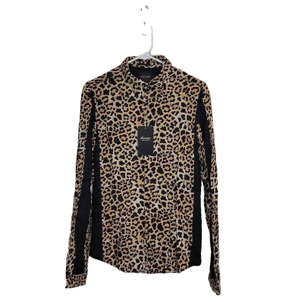 Denim & Flower Richard Singh Viscose Collection Long Sleeve Button Down Shirt